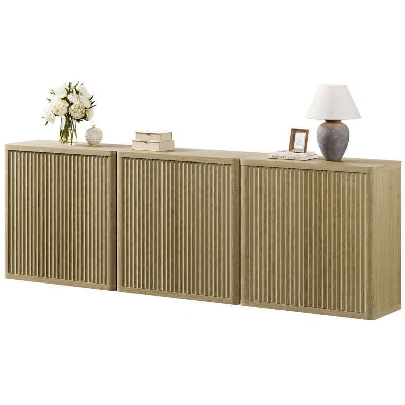 Modern Buffet Sideboard With Adjustable Shelves And Storage