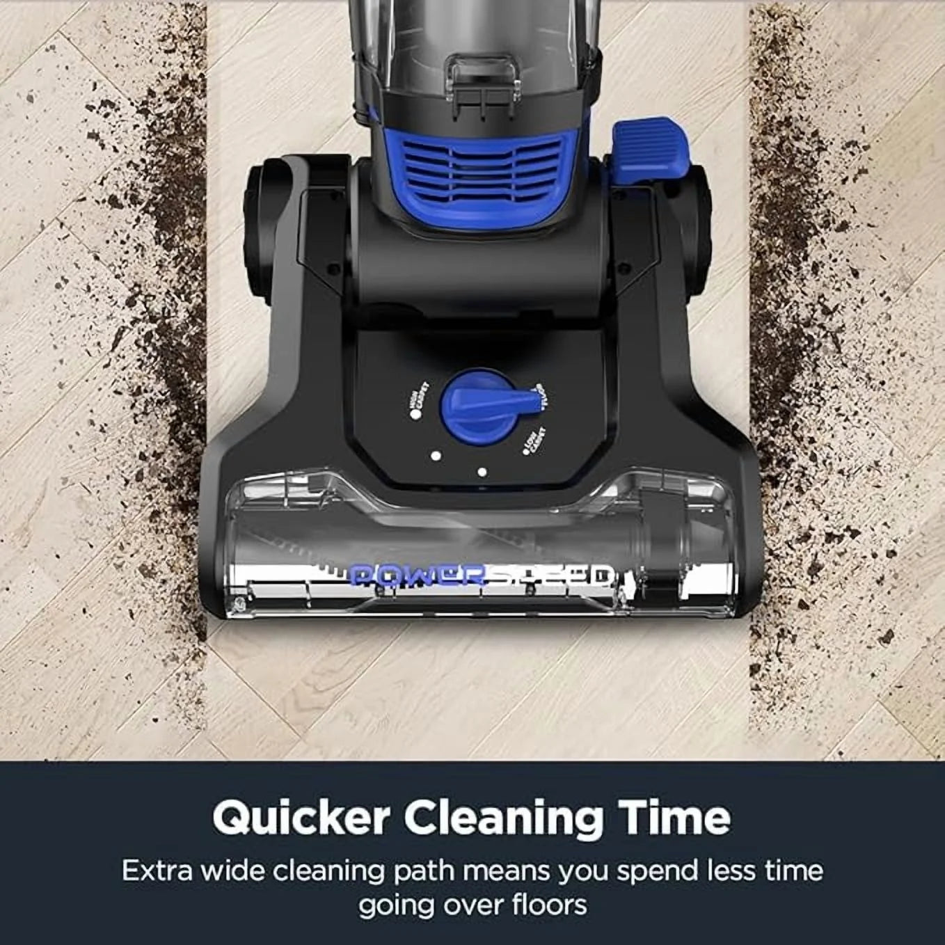 Eureka PowerSpeed Lightweight Upright Vacuum Cleaner – Blue/Black