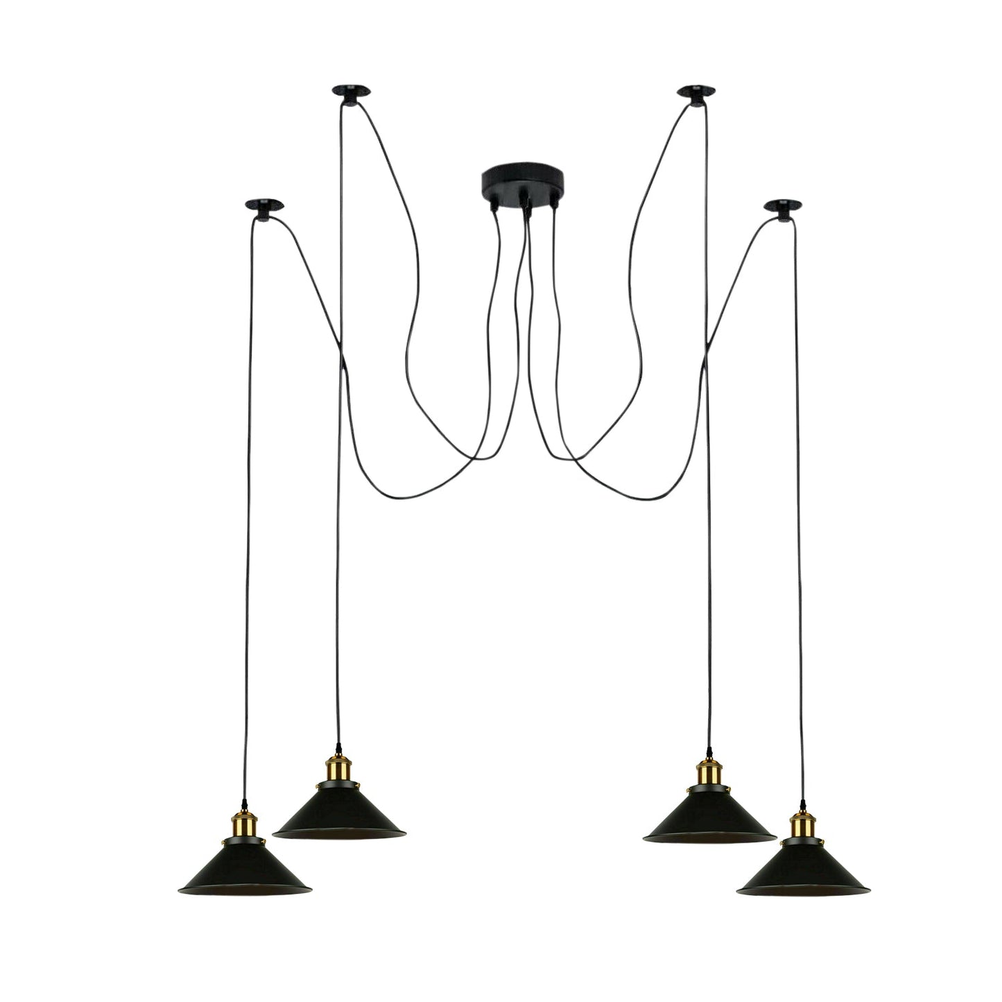 Multi Fleming Spider Pendant Light Black ~6165-5