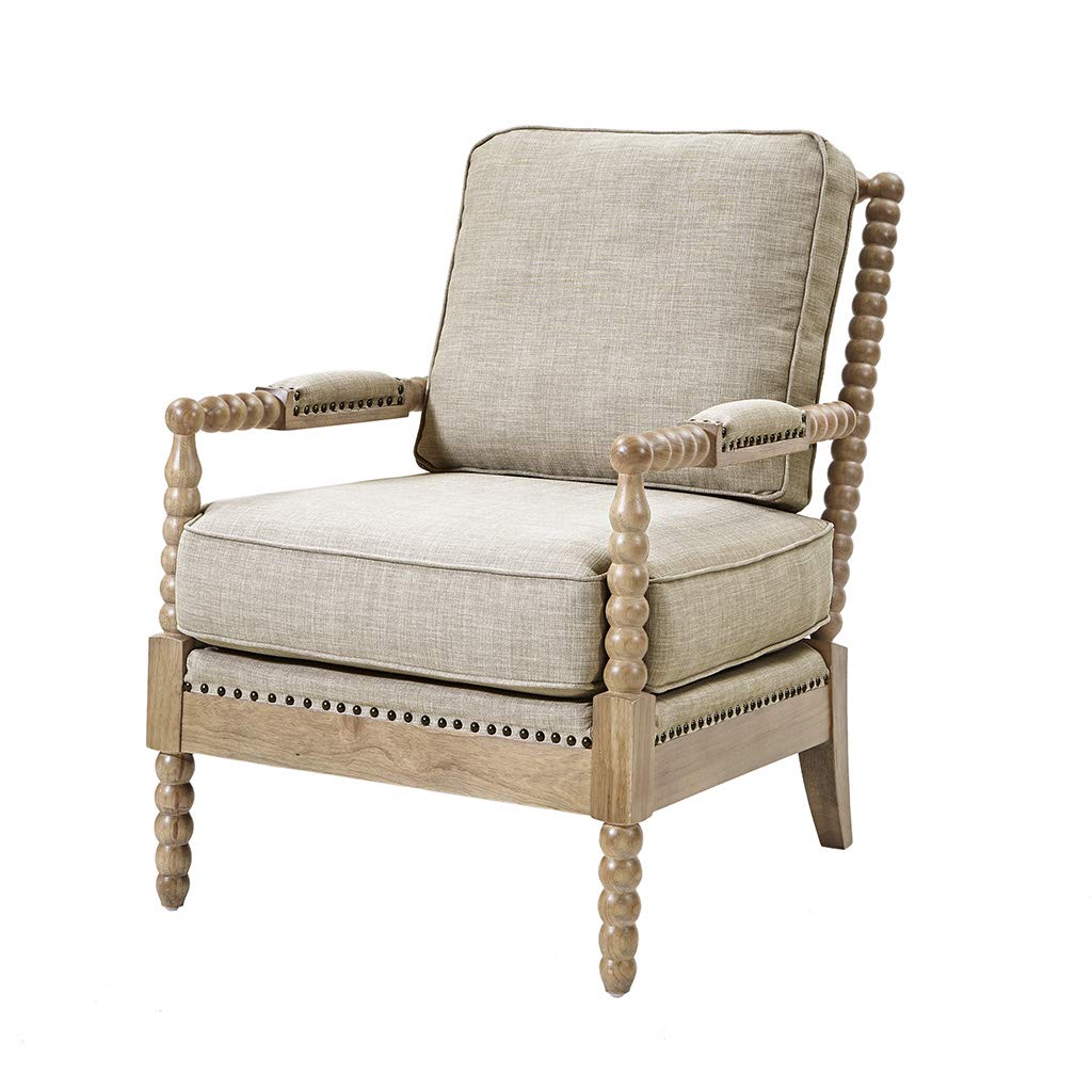 Madison Park Donohue Mid-Century Modern Accent Chairs - Light Grey