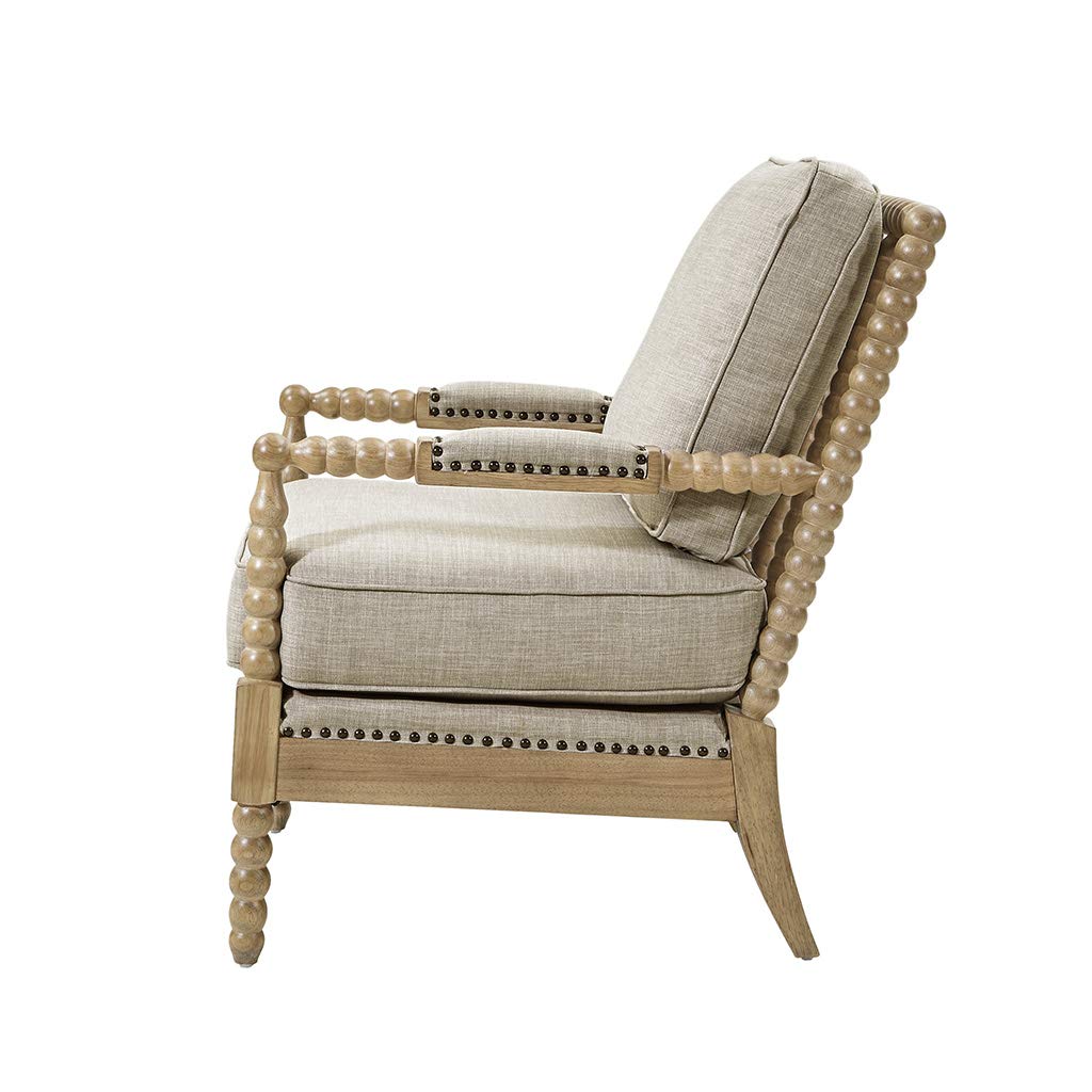 Madison Park Donohue Mid-Century Modern Accent Chairs - Light Grey