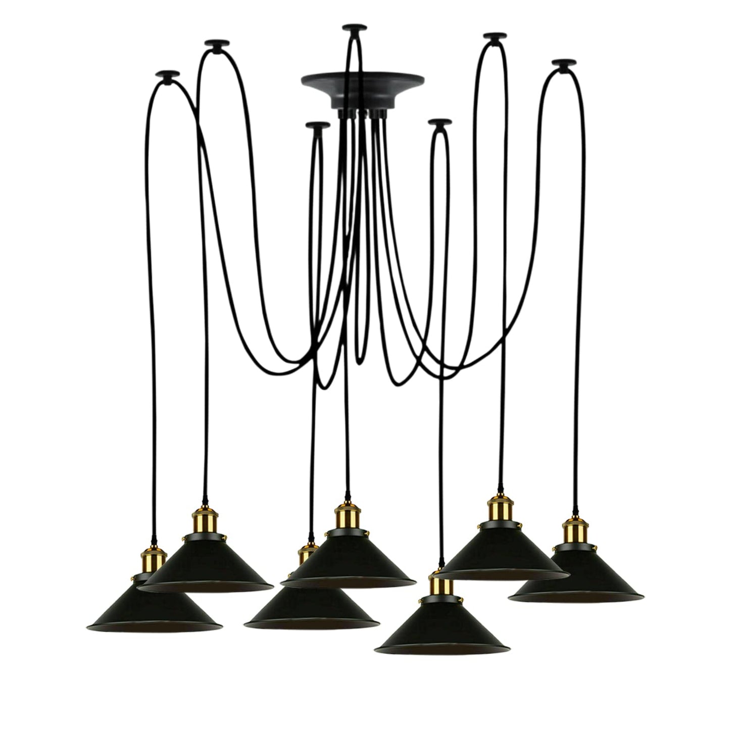 Multi Fleming Spider Pendant Light Black ~6165-8