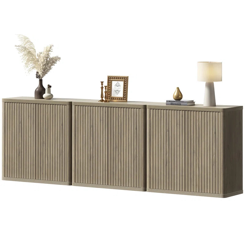 Modern Buffet Sideboard With Adjustable Shelves And Storage