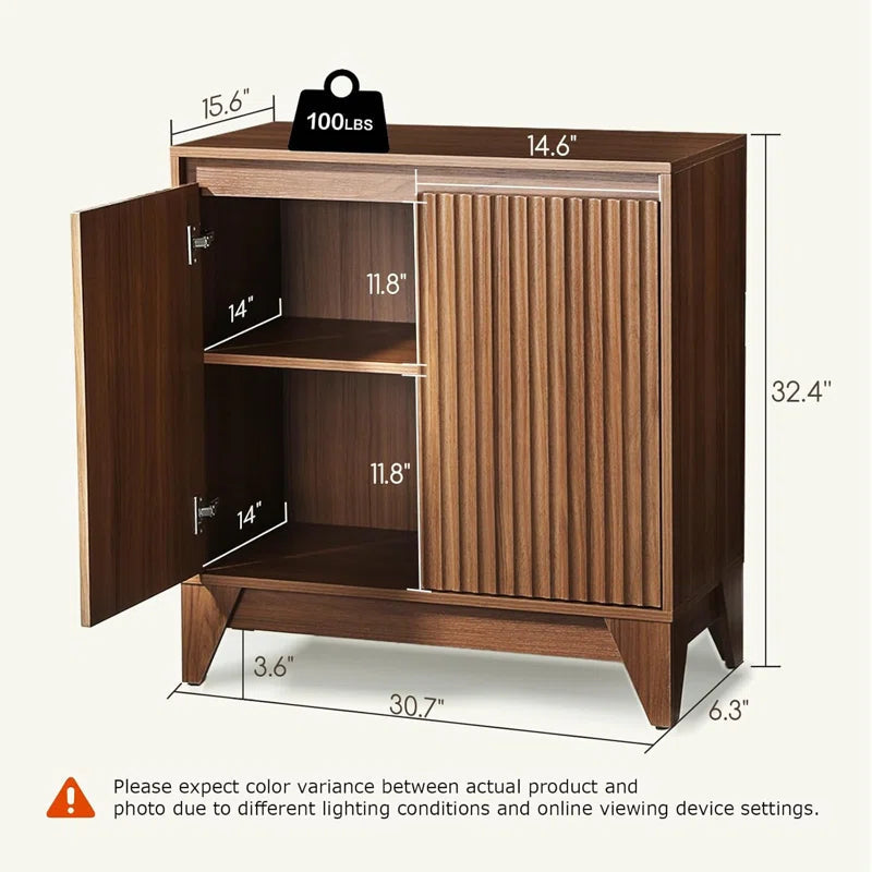 ExtraTall 32 Two Door Accent Cabinet Adjustable Shelf