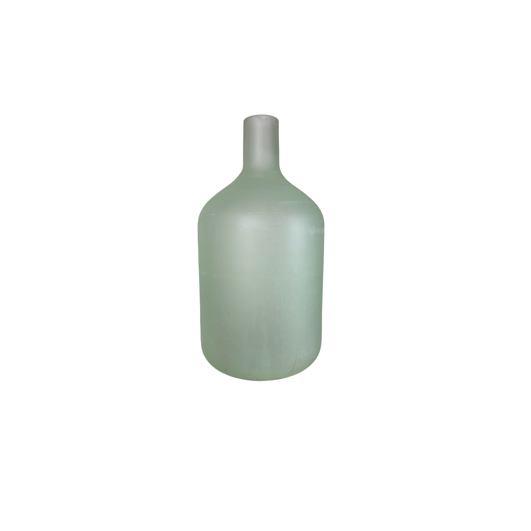 HD Designs Frosted Glass Vase — Lime