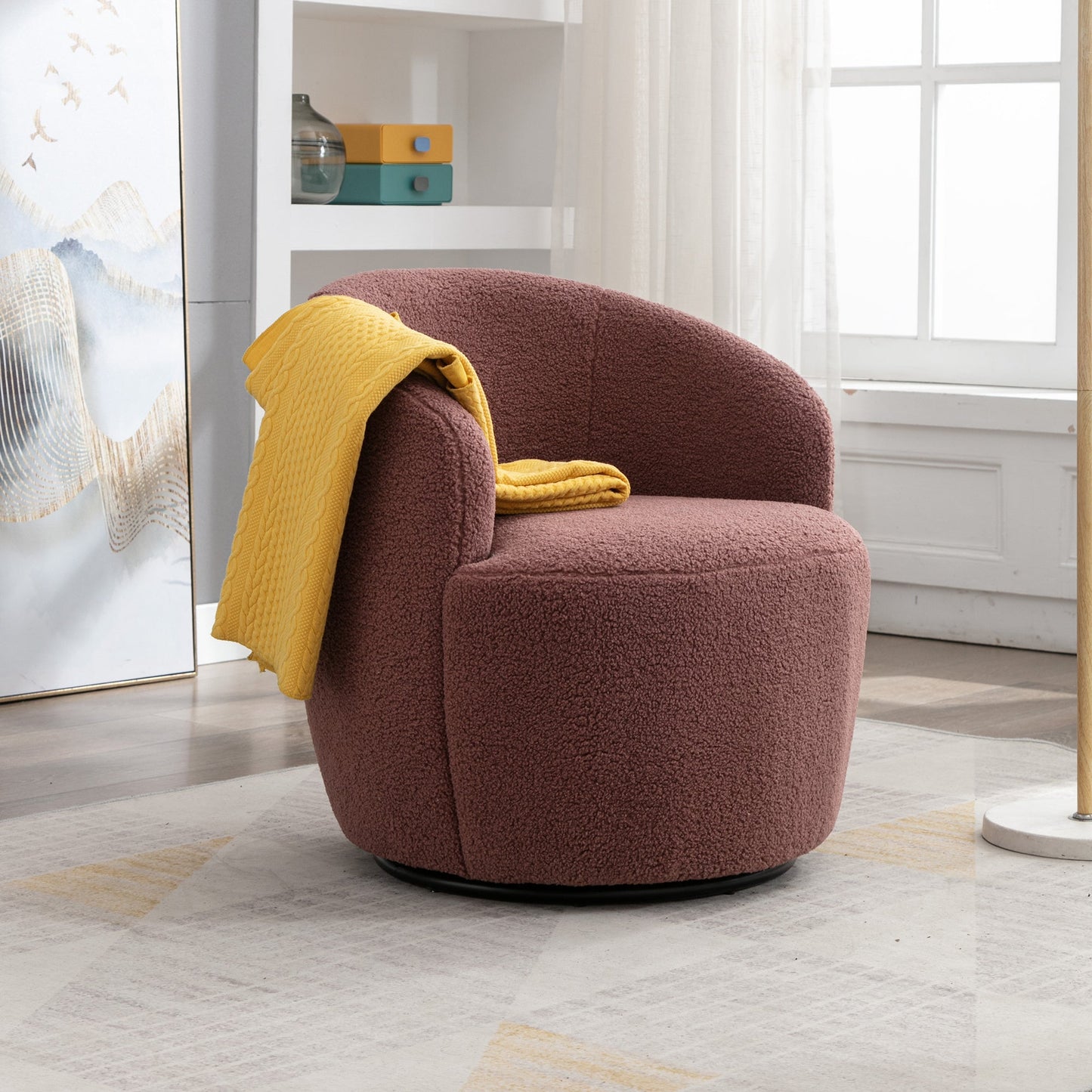 Ascendia Fabric Swivel Armchair "3 Colors"