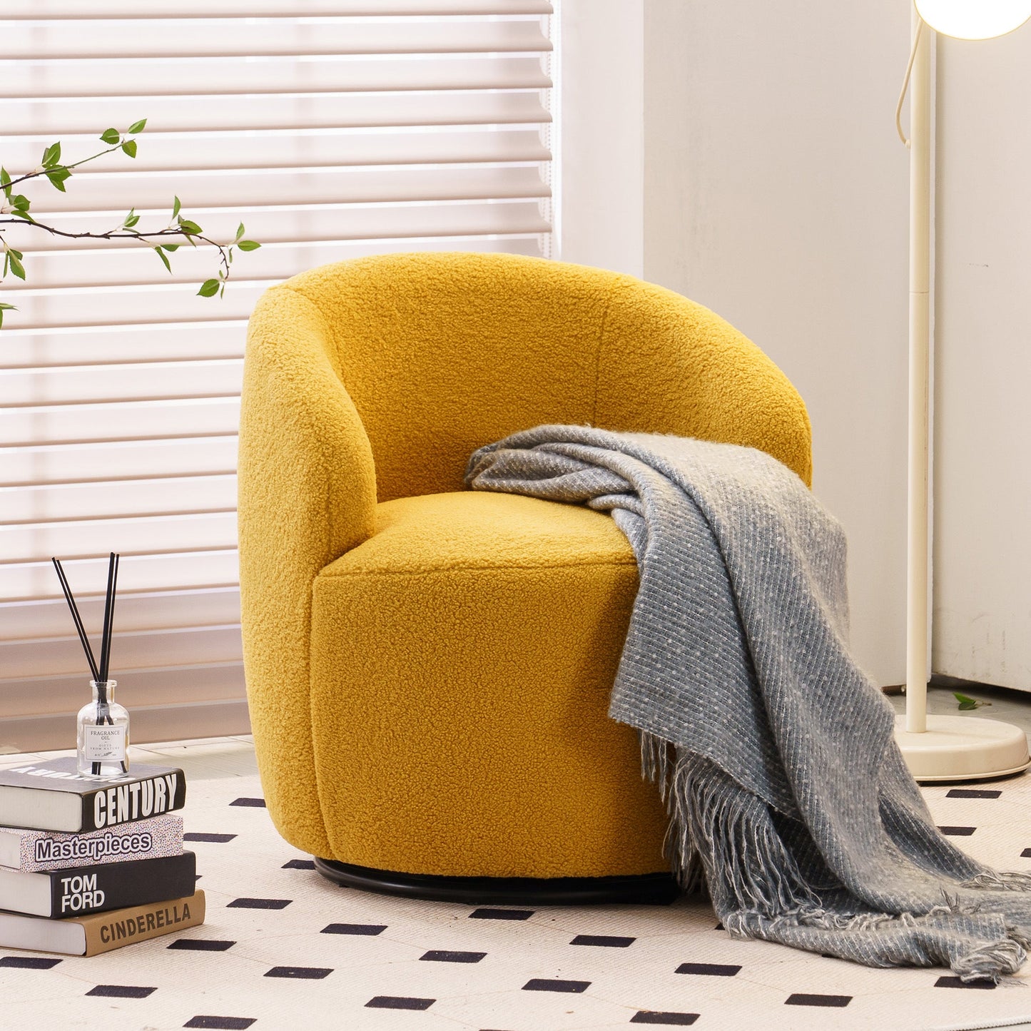Ascendia Fabric Swivel Armchair "3 Colors"