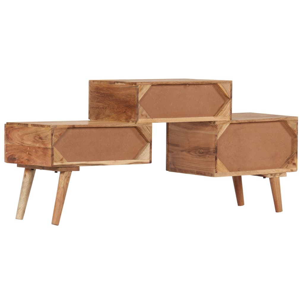 Solid Acacia Wood TV Cabinet 42.5"x11.8"x19.2"