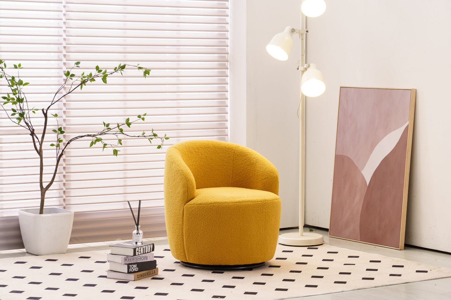 Ascendia Fabric Swivel Armchair "3 Colors"