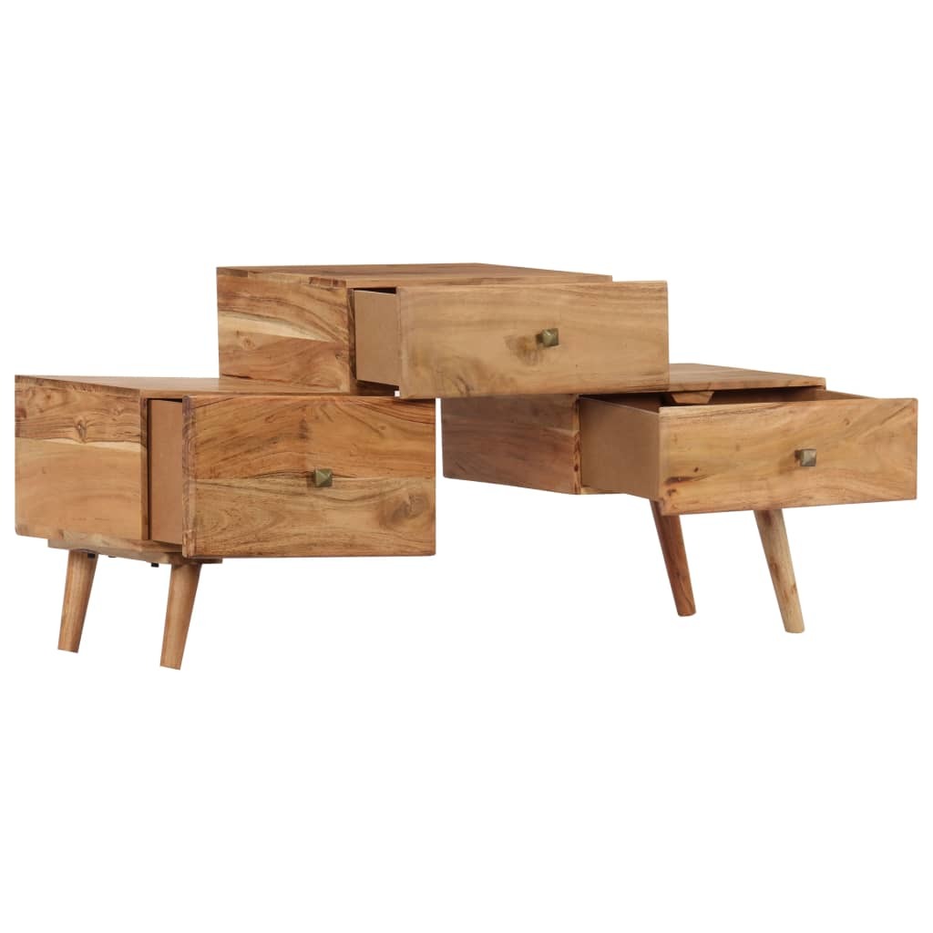 Solid Acacia Wood TV Cabinet 42.5"x11.8"x19.2"