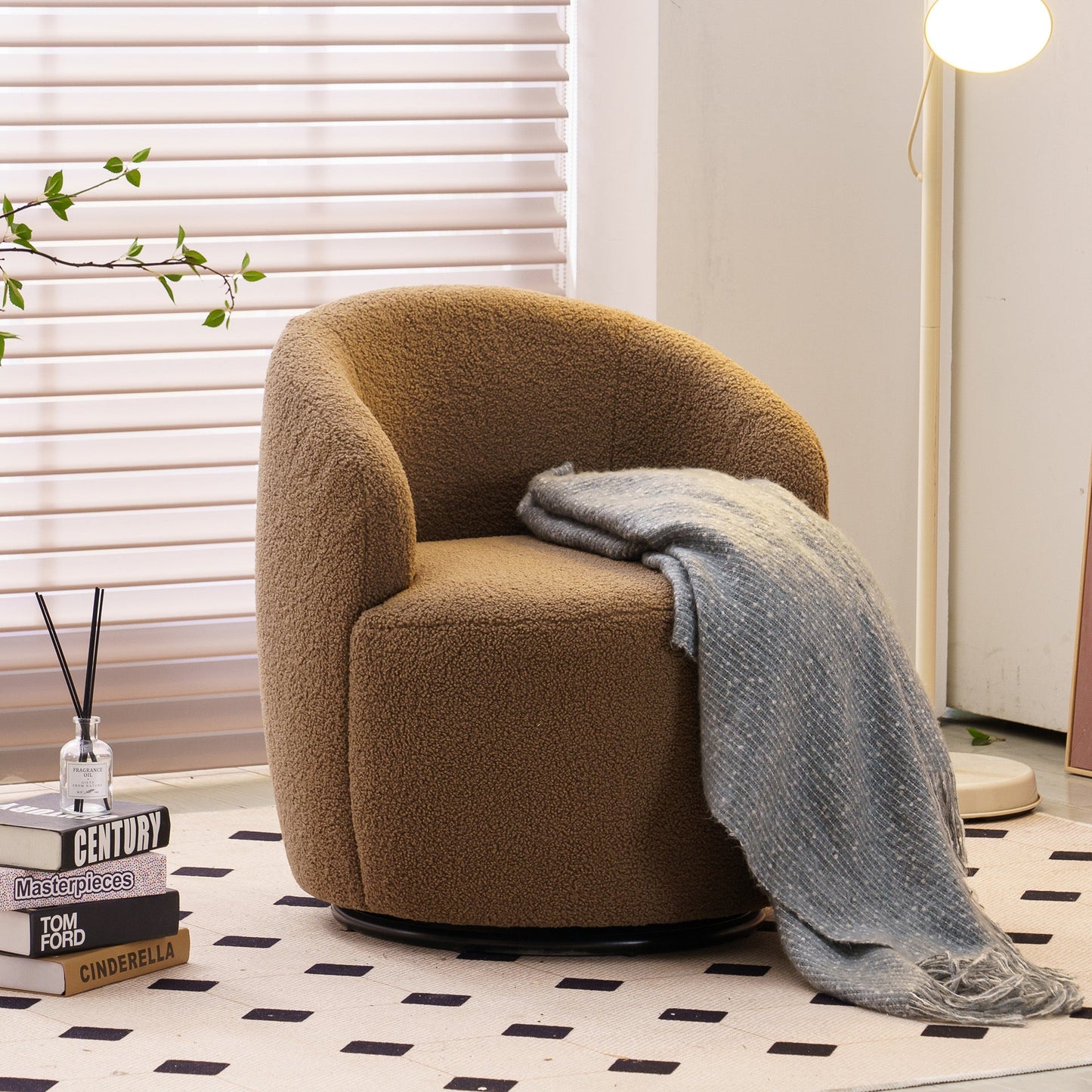 Ascendia Fabric Swivel Armchair "3 Colors"