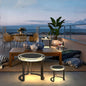 Acsendia Outdoor Solar Power LED Garden Table
