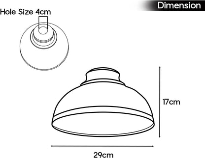 Black Metal Retro Ceiling Pendant Light Shade Easy Fit Lampshade ~6158-4