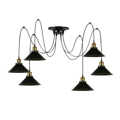 Multi Fleming Spider Pendant Light Black ~6165-7