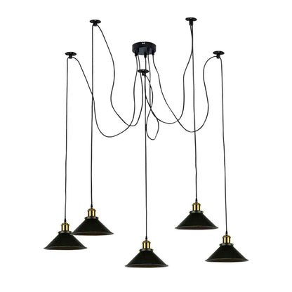 Multi Fleming Spider Pendant Light Black ~6165-6