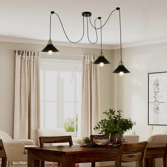 Multi Fleming Spider Pendant Light Black ~6165-0