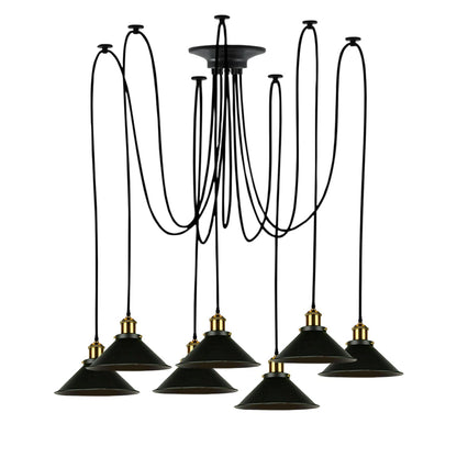 Multi Fleming Spider Pendant Light Black ~6165-8