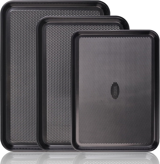 Baker's Secret Baking Sheet Pan Set – 2x Cookie Sheets for Oven