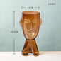 Ascendia Abstract Human Face Glass Flower