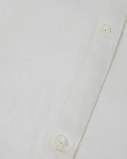 Marcel Linen Duvet Cover - Milk