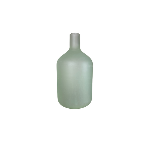 HD Designs Frosted Glass Vase — Lime