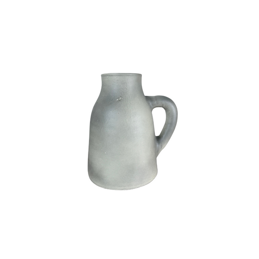 Handcrafted Ceramic Pitcher Vase – Gray, Made in India