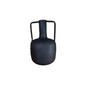 Handcrafted Iron Vase – Black Dual Handle, Made in India