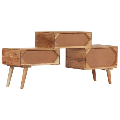 Solid Acacia Wood TV Cabinet 42.5"x11.8"x19.2"