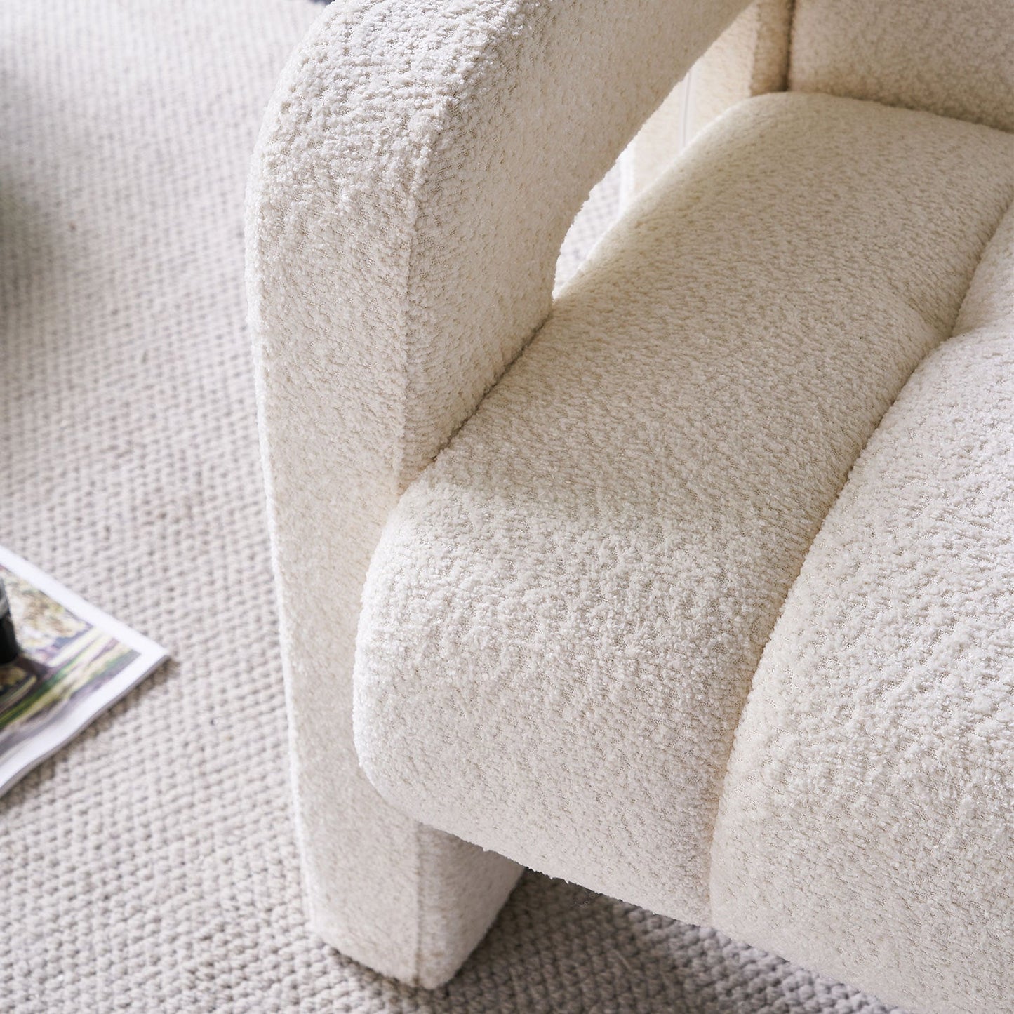 Ascendia 31.10" Wide Boucle Upholstered Accent Chair