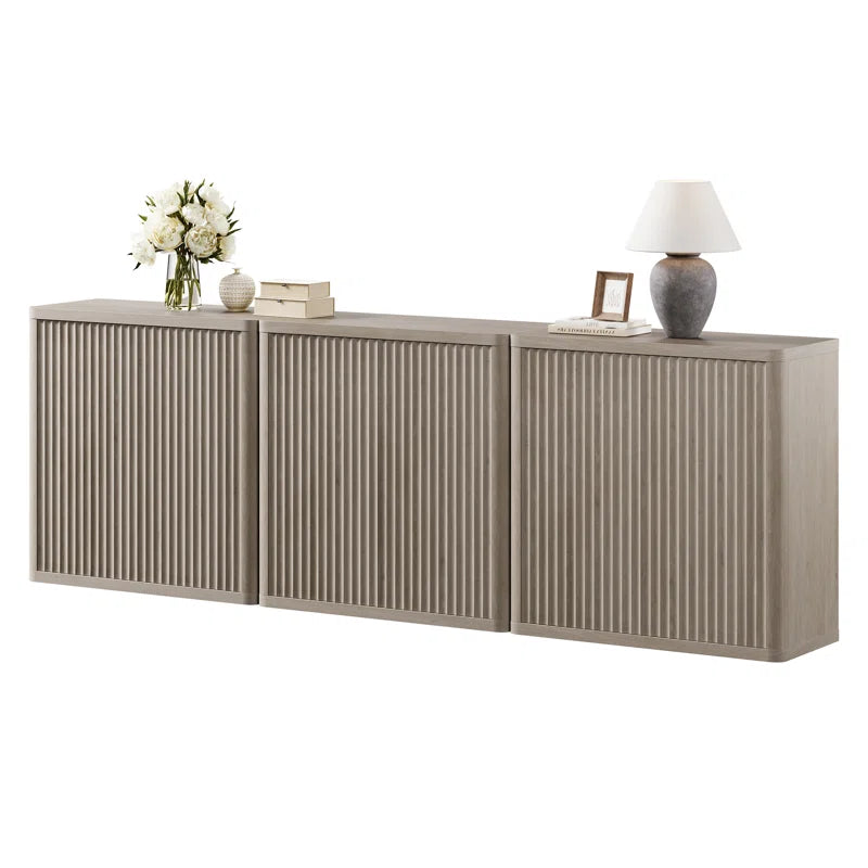 Modern Buffet Sideboard With Adjustable Shelves And Storage